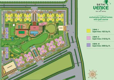 Project Image of 1800.0 - 3350.0 Sq.ft 3 BHK Apartment for buy in Sethi Venice