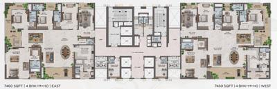 Project Image of 5249.99 - 7459.93 Sq.ft 4 BHK Apartment for buy in MSN One