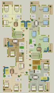 Project Image of 898.84 - 1590.71 Sq.ft 2 BHK Apartment for buy in Shree Chaitanya Housing Complex Block 2