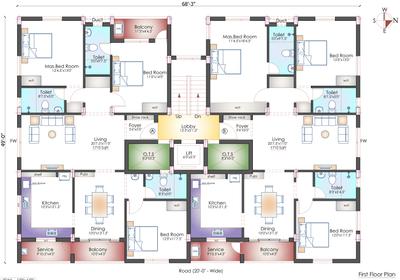 Project Image of 0.0 - 1710.0 Sq.ft 3 BHK Apartment for buy in Pushkar 1st Boulevard
