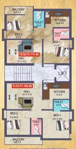Project Image of 715.0 - 758.0 Sq.ft 2 BHK Apartment for buy in Crest Tayden