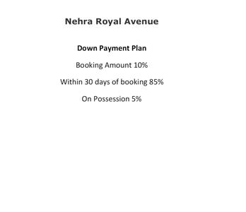 Project Image of 600.0 - 1250.0 Sq.ft 1 BHK Apartment for buy in Nehra Royal Avenue