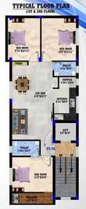 Project Image of 0.0 - 1159.0 Sq.ft 3 BHK Apartment for buy in Mahalakshmi SRI Vaikundam