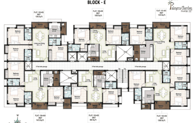 Project Image of 563.0 - 1811.0 Sq.ft 1 BHK Apartment for buy in Elegant Palmera Garden
