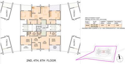 Project Image of 1109.0 - 1712.0 Sq.ft 2 BHK Apartment for buy in Nandan Euphora