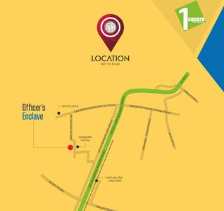 Project Image of 1629.41 - 1780.0 Sq.ft 3 BHK Apartment for buy in Square Officers Enclave