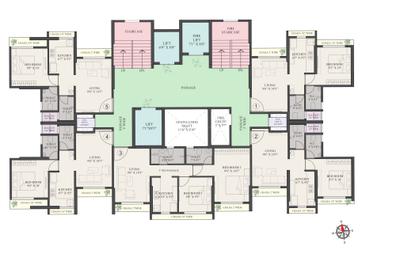 Project Image of 411.61 - 578.56 Sq.ft 1 BHK Apartment for buy in Sangle Trinity