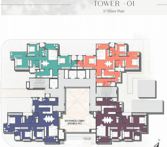 Project Image of 1650 Sq.ft 3 BHK Apartment / Flat for sale in Chansandra for Rs. 29000000