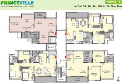 Project Image of 915.0 - 1160.0 Sq.ft 2 BHK Apartment for buy in Kumar Princeville