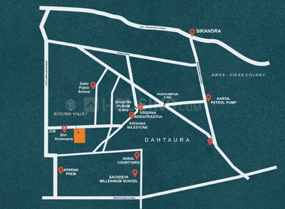 Project Image of 1054.86 - 1506.95 Sq.ft Residential Plot Plot for buy in Agra Krishna Villas