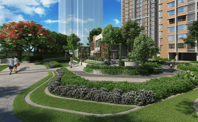 Project Image of 530.0 - 710.0 Sq.ft 2 BHK Apartment for buy in Kalpataru Paramount B