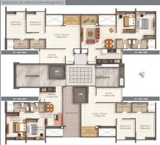 Project Image of 1090 Sq.ft 2 BHK Apartment / Flat for sale in Mohammed Wadi for Rs. 7200000