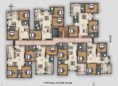 Project Image of 1035.0 - 1428.0 Sq.ft 2 BHK Apartment for buy in Hanu Aishwaryam