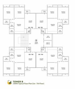 Project Image of 650.68 - 941.95 Sq.ft 2 BHK Apartment for buy in Silver Elysium