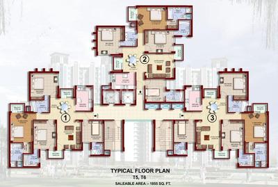 Project Image of 0.0 - 1855.0 Sq.ft 3.5 BHK Apartment for buy in Parsvnath Pleasant