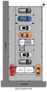 Karuppaswamy Crystal Apartment Crystal Apartment Stilt Floor Cluster Plan 1