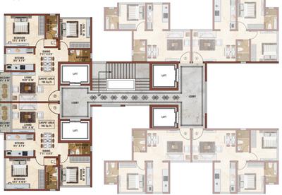 Project Image of 414.0 - 725.0 Sq.ft 1 BHK Apartment for buy in Manisha Chandraprabha