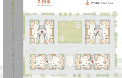 Project Image of 1939.0 - 1963.0 Sq.ft 3 BHK Apartment for buy in Hare Krishna Liviano