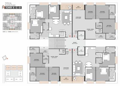 Project Image of 756.16 - 1104.38 Sq.ft 2 BHK Apartment for buy in Salasar Sun Sarvam