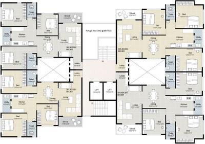 Project Image of 1316.0 - 1553.0 Sq.ft 3 BHK Apartment for buy in Gajra Padmanabh Heights