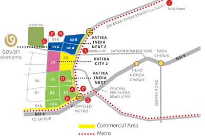 Project Image of 1605.0 - 3695.0 Sq.ft 2 BHK Apartment for buy in Vatika Seven Elements