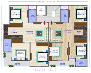 Project Image of 700.0 - 800.0 Sq.ft 3 BHK Apartment for buy in Kailash Homes 