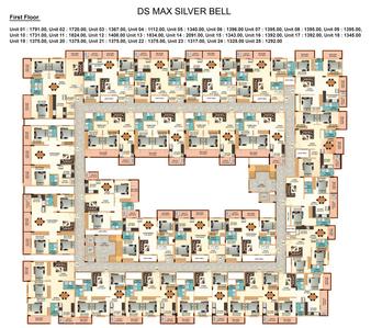 Project Image of 1112.0 - 1408.0 Sq.ft 2 BHK Apartment for buy in DS Silver Bell