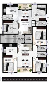 Project Image of 870.0 - 1150.0 Sq.ft 2 BHK Apartment for buy in Viva Vethathiri