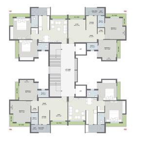 Project Image of 530.55 - 820.32 Sq.ft 2 BHK Apartment for buy in Shyamal Satva