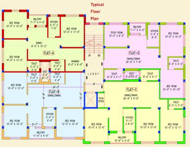 Project Image of 1056.0 - 1465.0 Sq.ft 2.5 BHK Apartment for buy in Sweta Apartment