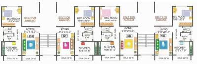 Project Image of 635.0 - 875.0 Sq.ft 1 BHK Apartment for buy in Vardhaman Galaxy 1 2 3