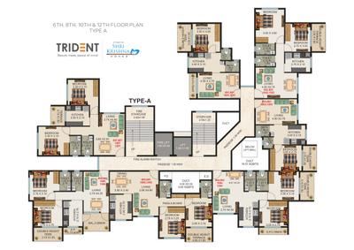 Project Image of 0.0 - 742.0 Sq.ft 1 BHK Apartment for buy in Trident Tower Type D