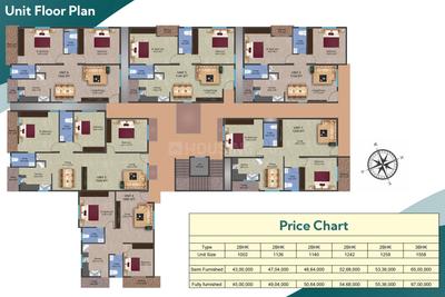 Project Image of 1002.0 - 1558.0 Sq.ft 2 BHK Apartment for buy in Chaitanya Grand