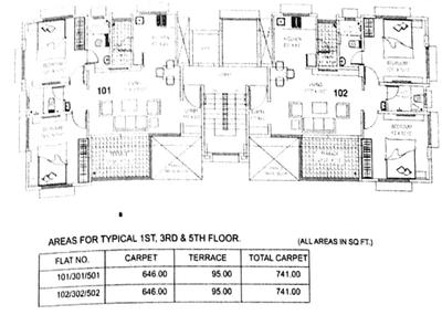 Project Image of 636.0 - 644.0 Sq.ft 2 BHK Apartment for buy in Suraj Surabhi