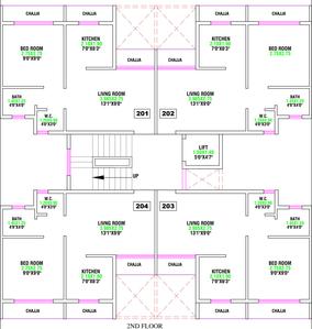 Sarang Aster Aster Cluster Plan for 2nd Floor 1