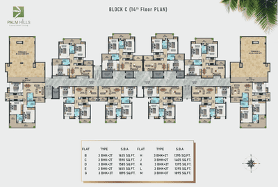 Project Image of 530.0 - 2870.0 Sq.ft 1 BHK Apartment for buy in NK Palm Hills