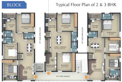 Project Image of 975.0 - 1025.0 Sq.ft 2 BHK Apartment for buy in Green Lake Front