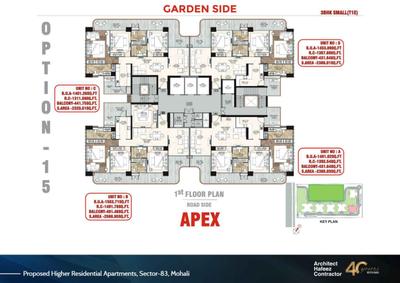Project Image of 2300.0 - 2800.0 Sq.ft 3 BHK Apartment for buy in STJ The Pinnacle