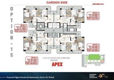 Project Image of 2300.0 - 2800.0 Sq.ft 3 BHK Apartment for buy in STJ The Pinnacle
