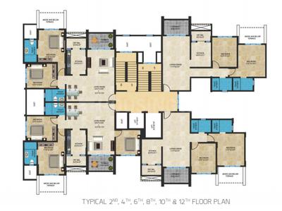 Project Image of 465.0 - 757.0 Sq.ft 1 BHK Apartment for buy in Sheth Tiara Building A