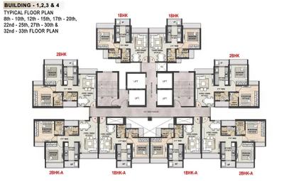 Project Image of 388.0 - 568.0 Sq.ft 1 BHK Apartment for buy in Sai Proviso Atlantis Phase I