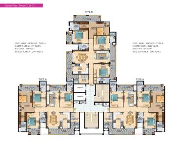 Project Image of 1765 Sq.ft 3 BHK Apartment / Flat for sale in Arjunganj for Rs. 12000000