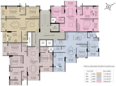 Project Image of 880.0 - 1341.0 Sq.ft 2 BHK Apartment for buy in Nforce Le Zorin
