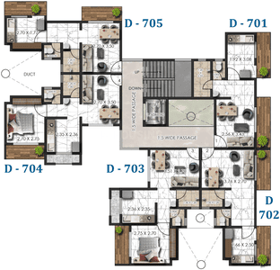 Project Image of 469.0 - 831.0 Sq.ft 1 RK Apartment for buy in SP Residency