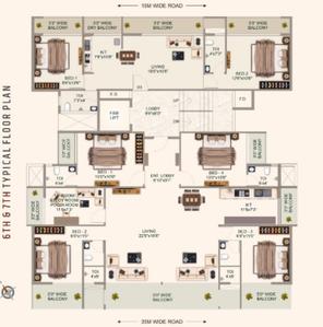 Project Image of 765.0 - 825.0 Sq.ft 2 BHK Apartment for buy in Pramukh Akshardham
