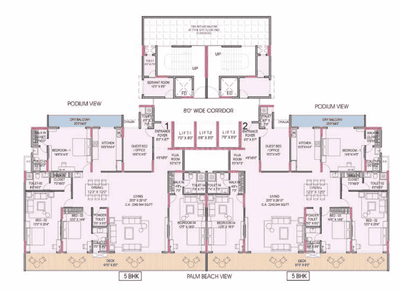 Project Image of 856.0 - 2981.0 Sq.ft 2 BHK Apartment for buy in Palm Amore