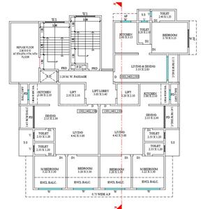 H B JP Anant J P Anant Cluster Plan from 13th to 15th Floor 1