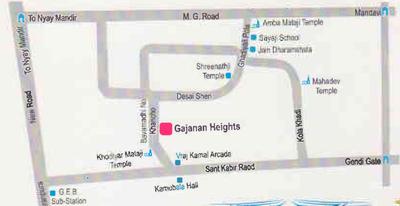 Kshem Kalyani Gajanand Heights Location Plan 1
