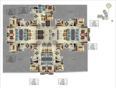 Project Image of 950.0 - 1740.0 Sq.ft 2 BHK Apartment for buy in Mantri Webcity