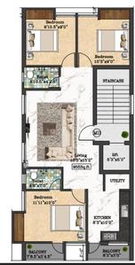 Project Image of 0.0 - 1150.0 Sq.ft 3 BHK Apartment for buy in Sri Sai Meena Flats
